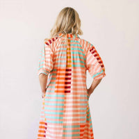 Sunshine Tienda - Colorful Stripe Oasis Dress