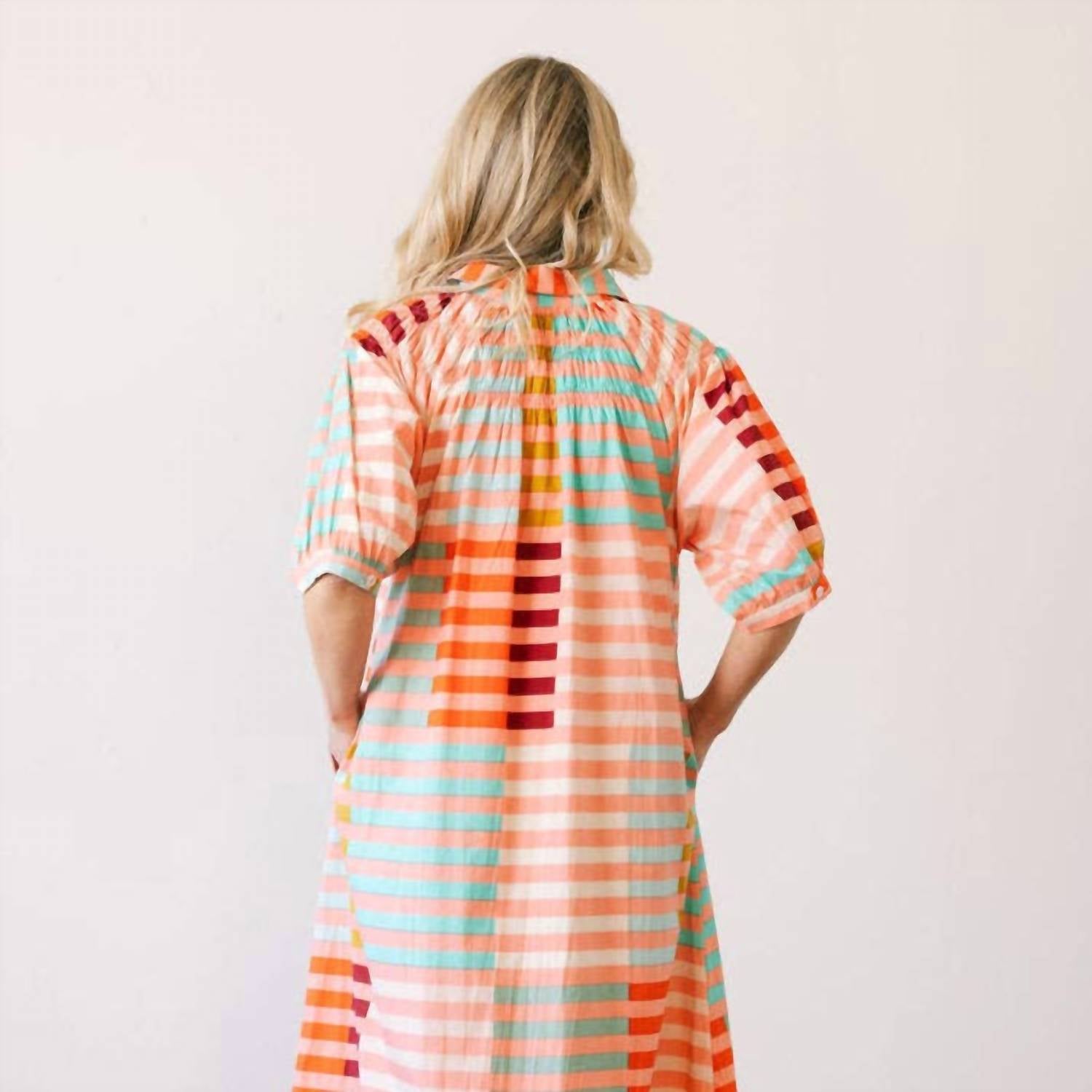 Sunshine Tienda - Colorful Stripe Oasis Dress