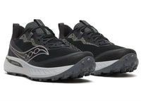 SAUCONY Men's Peregrine 15 Trail Shoe in black shadow noir ombre - men's shoe