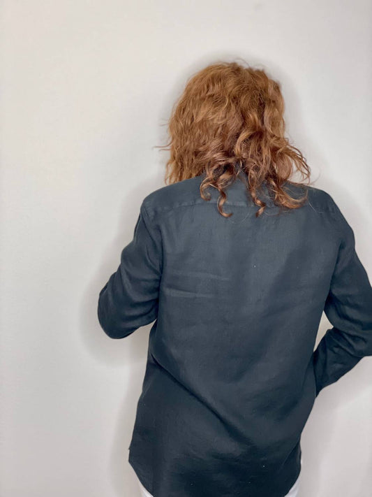 Pure Amici - Button Down Linen Shirt