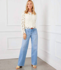 Karen Kane - Lauren Patch Pocket Jeans - Petite
