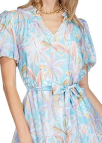 Joy Joy - Pastel Flannel Collar Flounce Dress