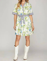She + Sky - Summer Garden Mini Dress