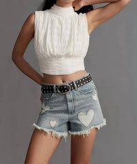 BLANKNYC Reeve High Rise Short in from the heart - women's shorts