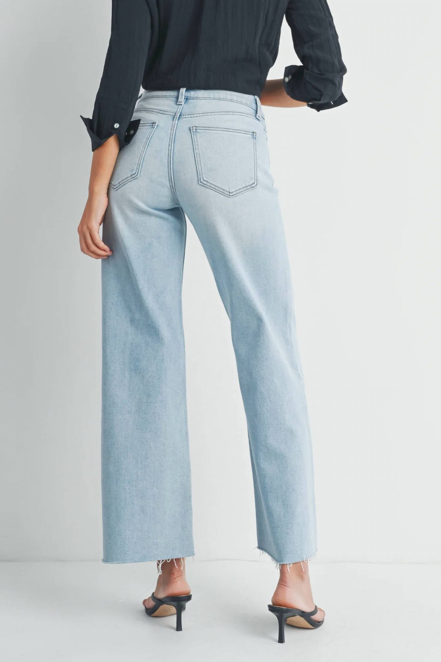Just Black Denim - Giselle Wide Leg Jeans