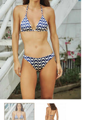 Dulzamara - Palawan Triangle Print Bikini Top