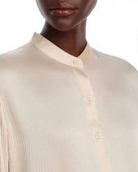 Eileen Fisher - Silk Mandarin Collar Shirt