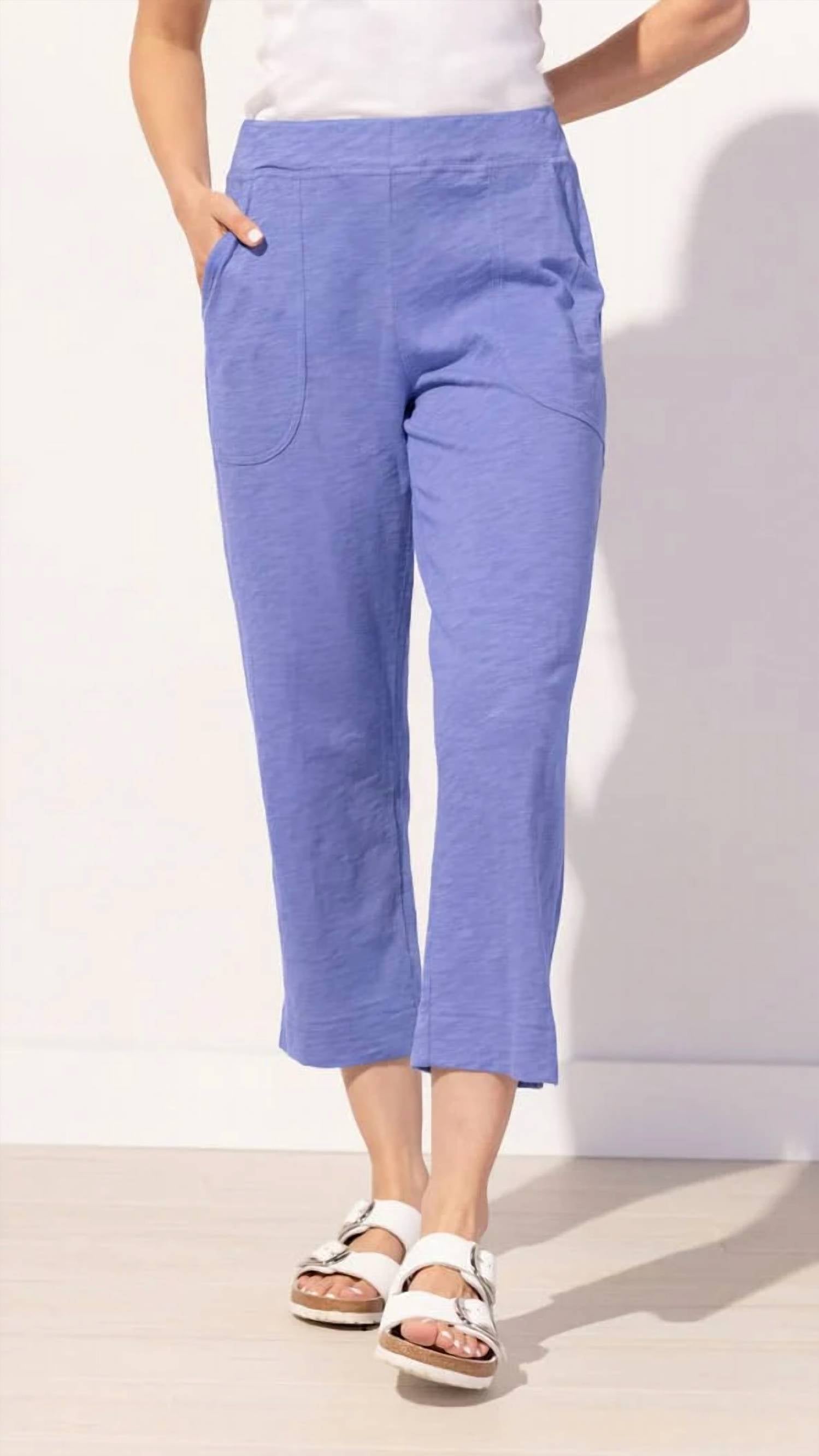 Escape - Cotton Slub Pocket Capri Pant