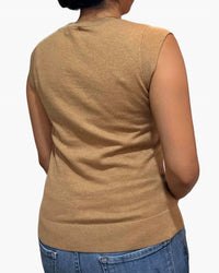 Minnie Rose - Supima Scoop Neck Cap Sleeve Top