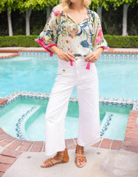 Voy - Relaxed Fit Floral Top