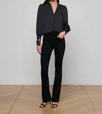 L'Agence - Ava Lace Cuff Blouse