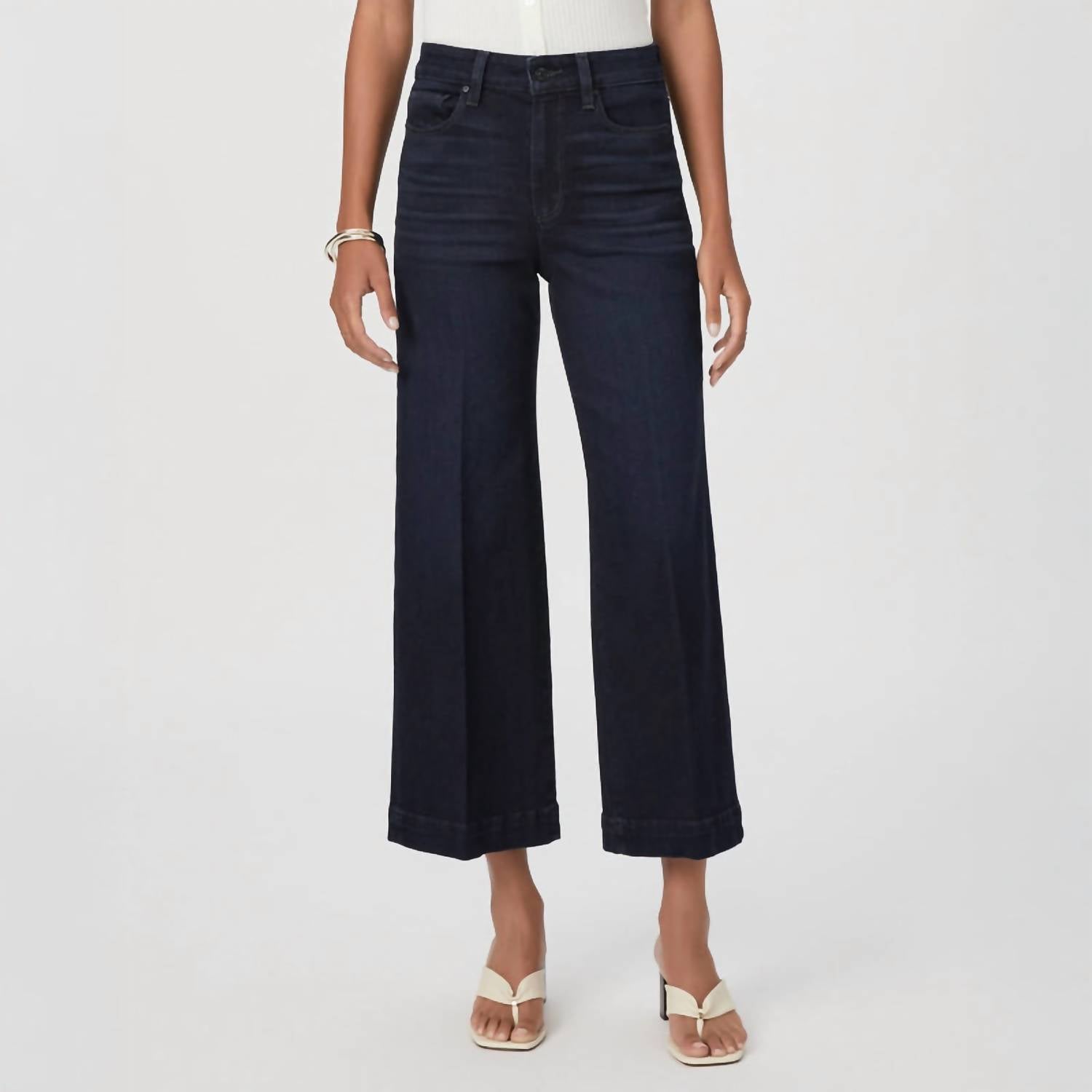 Paige Anessa Ankle Wide Leg Jeans in duchess - women's jeans