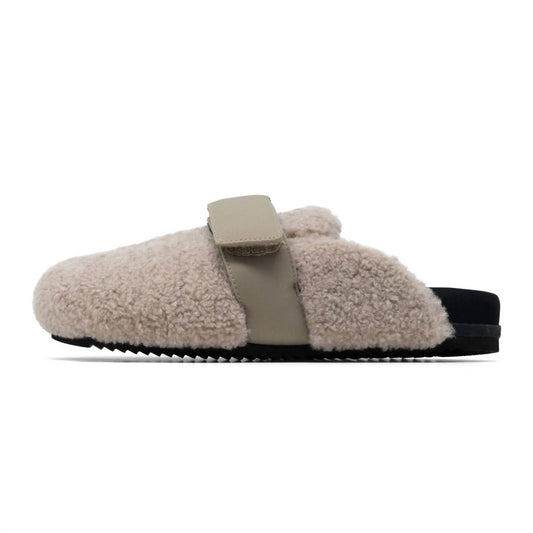 Roam - Women's Slip On Fuzzy Faux Shearling Loafer Mule
