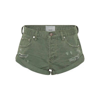 ONE TEASPOON Bandit Low Rise Short in super khaki - women's shorts - view 5
