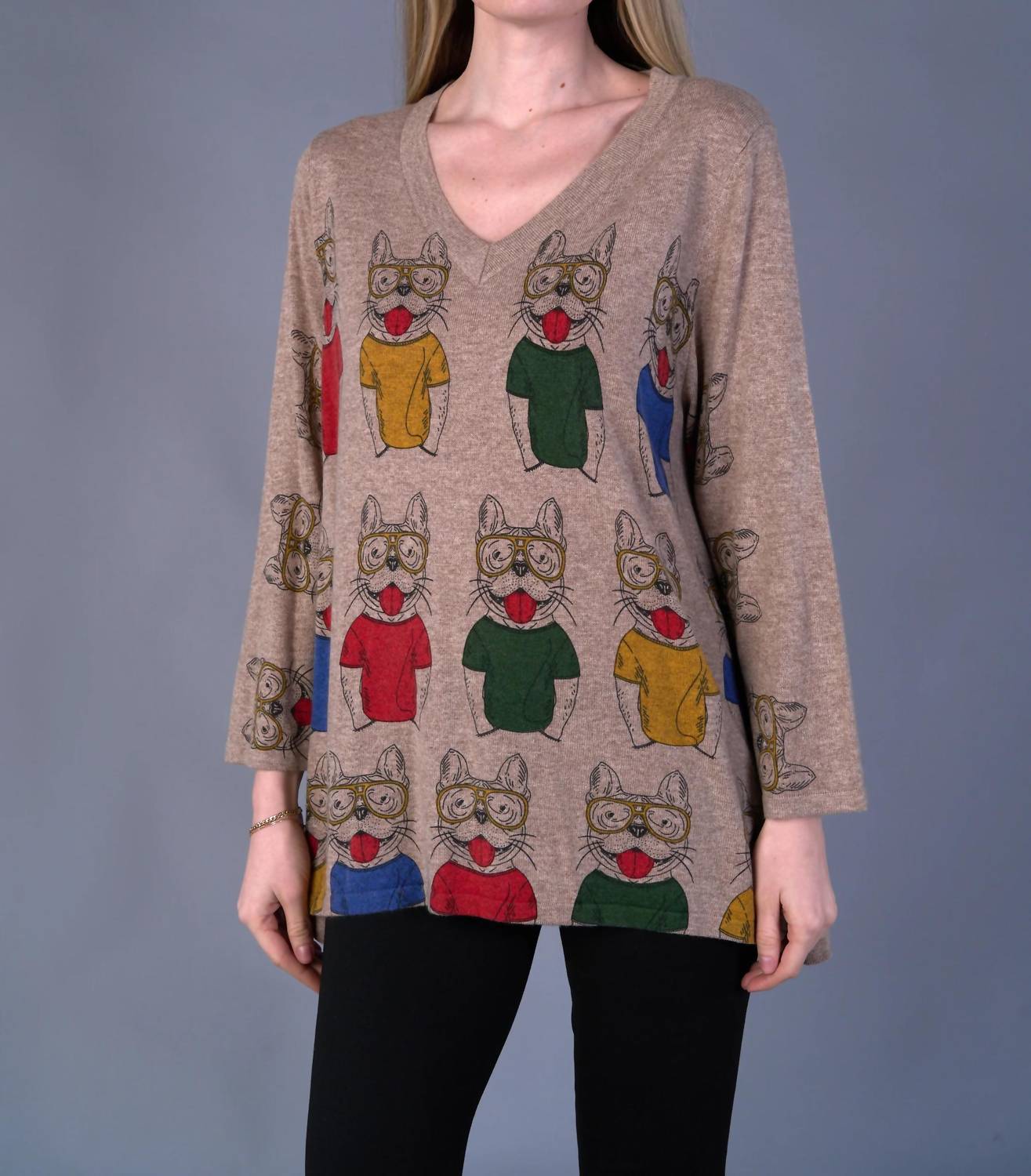 Shana Apparel - Dog V-neck Tee