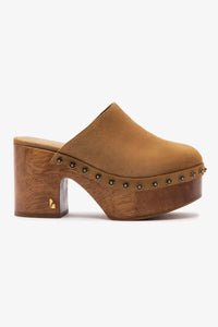 Larroude - Women's Miso Wooden Platform Clogs