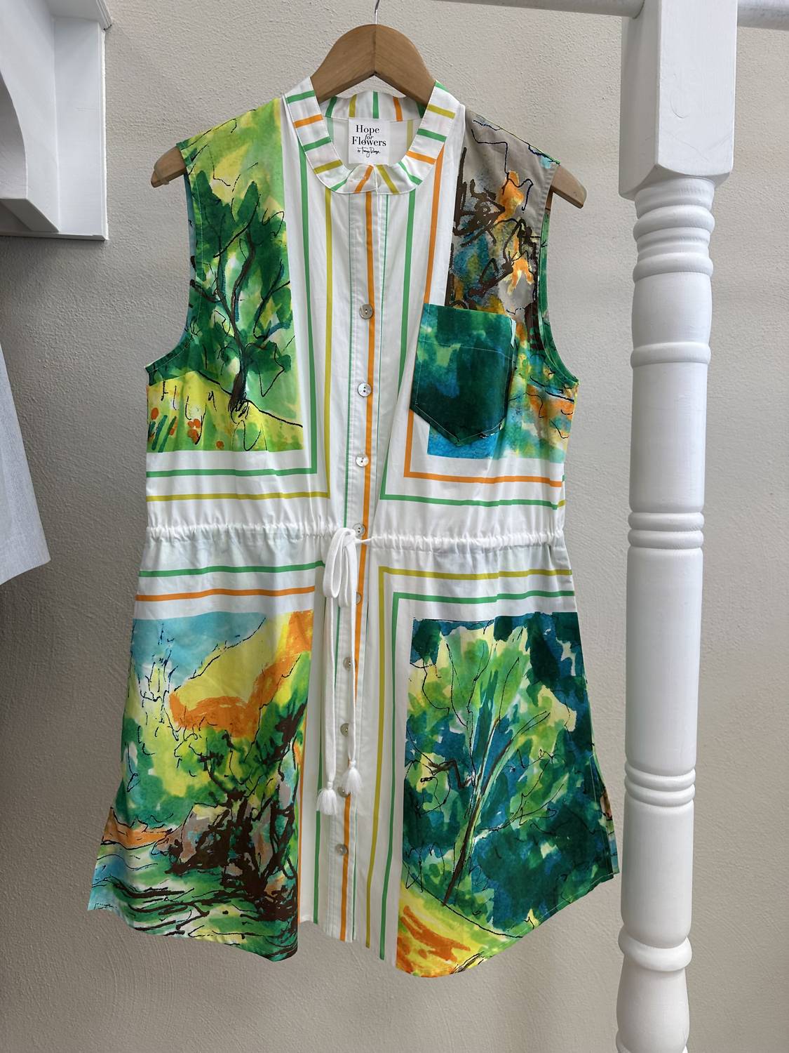 Hope For Flowers - Women's Sleeveless Shirt Dress