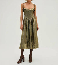 Lil Lemons By For Love And Lemons - Bethany Midi Dress