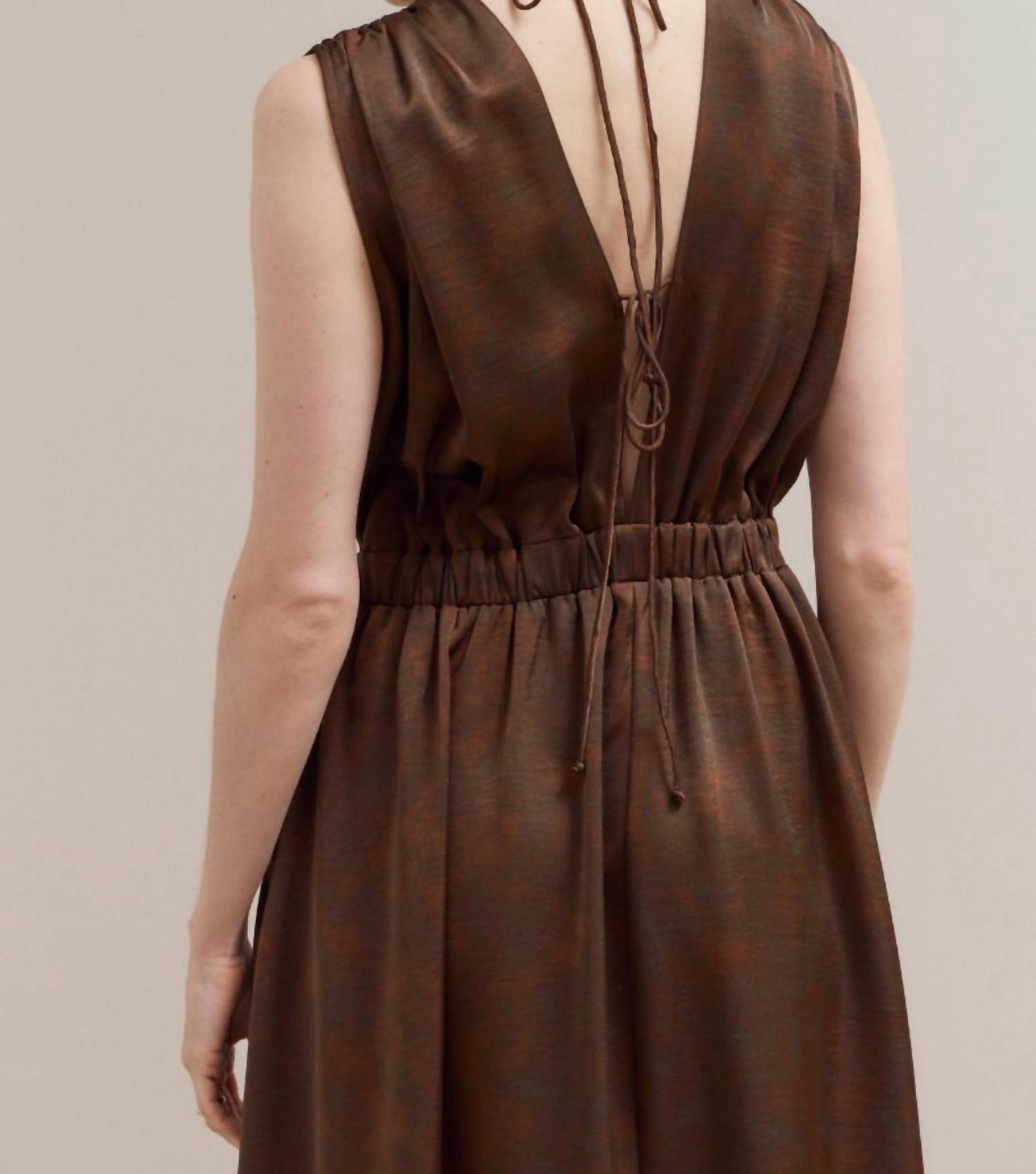 Grade & Gather - Heather Bronzed Satin Dress