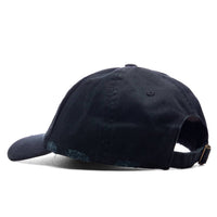 Museum of Peace & Quiet Men's Wordmark Distressed Dad Hat in black - men's hat - detail view