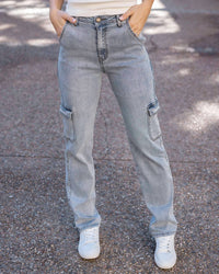 Grace And Lace - Aged Soft Wash Cargo Jeans
