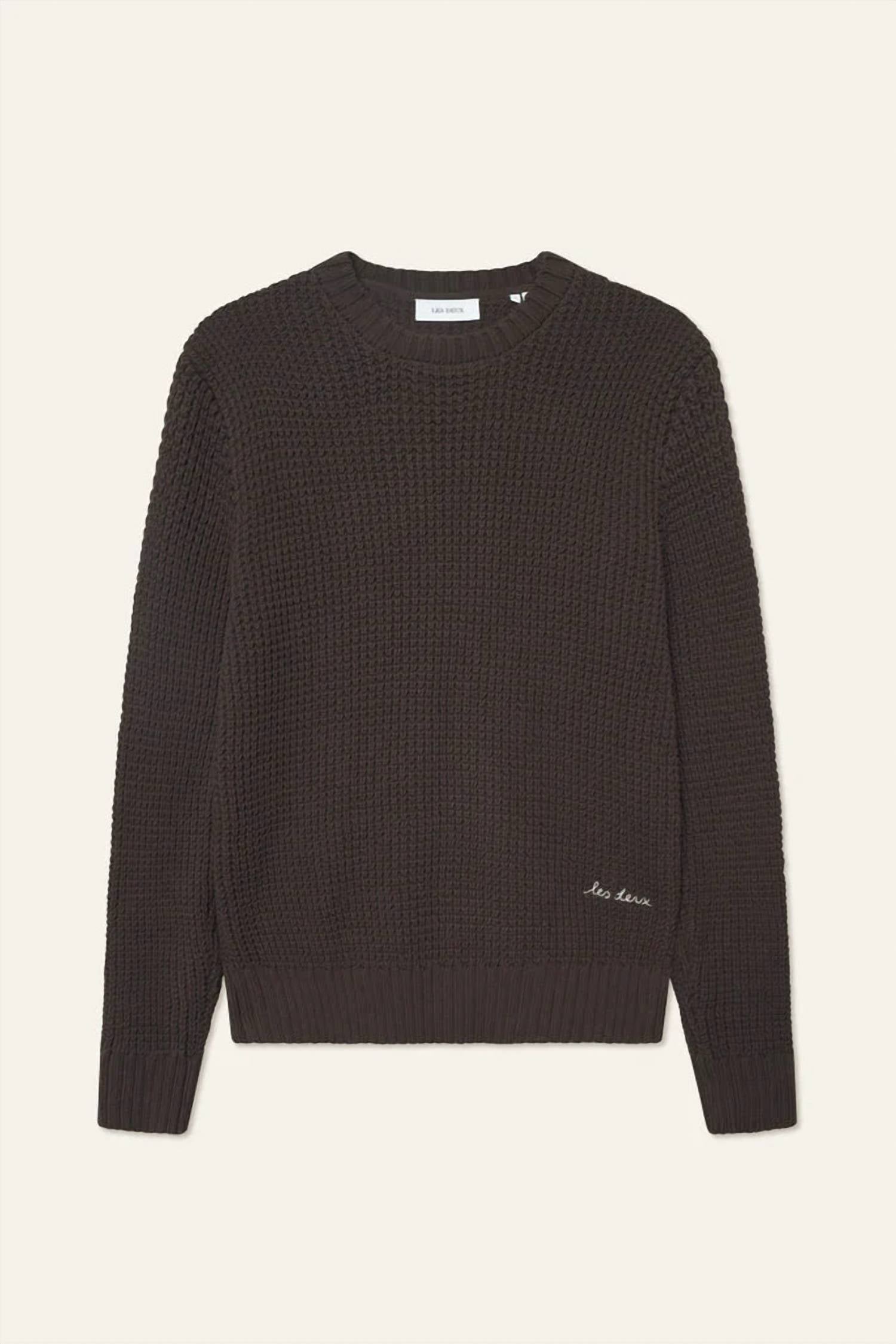 Les Deux - Alvin Waffle Crewneck Knit Sweater
