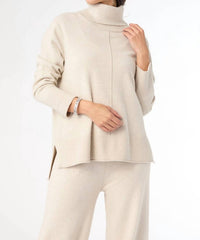 Coco + Carmen - Heavenly-luxe Cowl Neck With Rib Trim Sweater