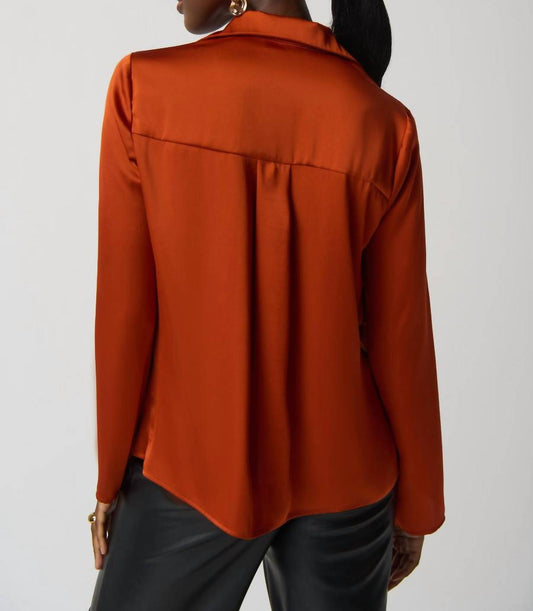 Joseph Ribkoff - Tandoori Satin Blouse