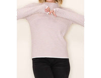 Staccato - Striped Mock Neck Sweater