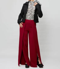 Solgo Atelier - Dina Wide Leg Crepe Pants