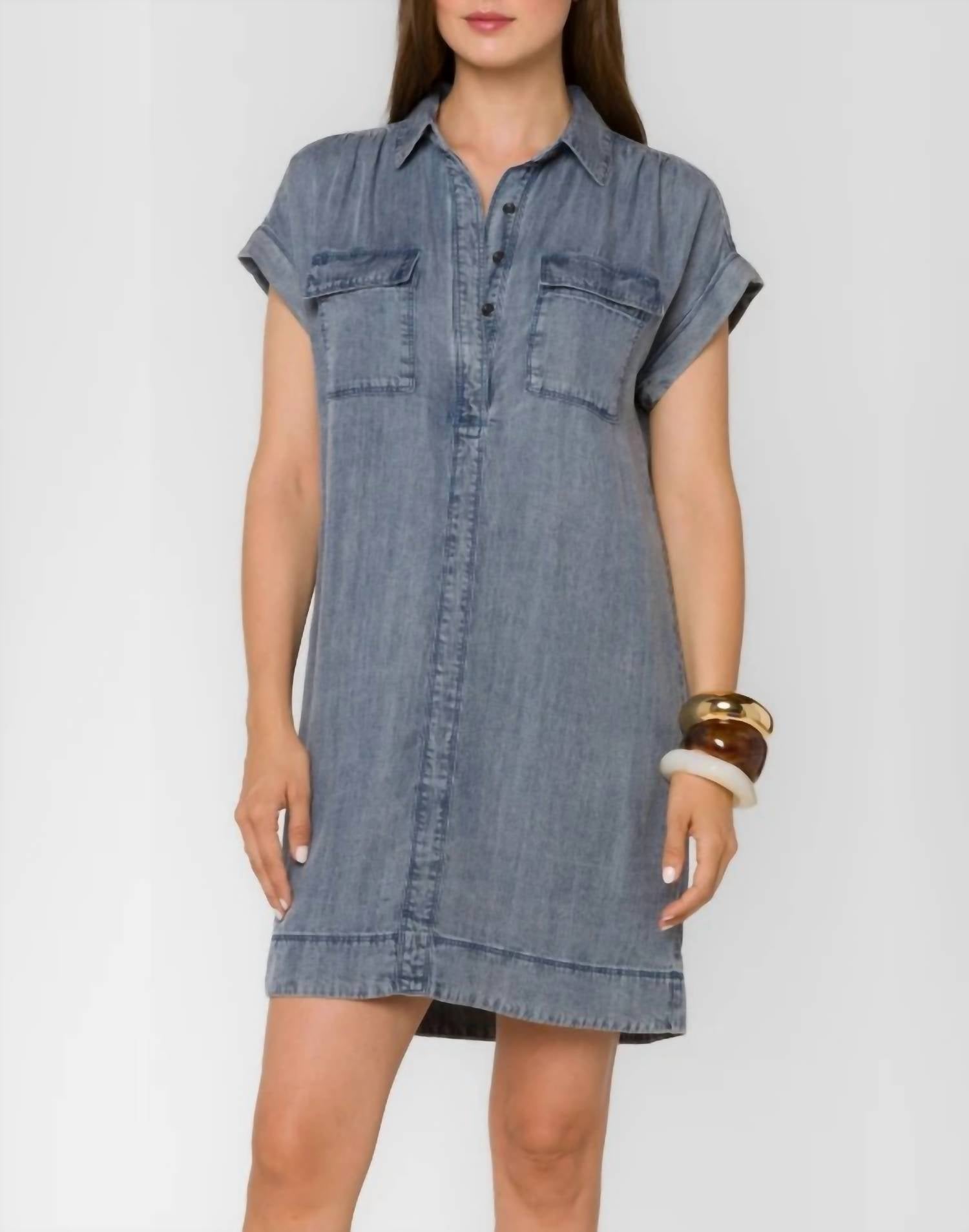 Velvet Heart - Starla Button Up Mini Dress