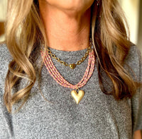 Merveille - Women's Sutton Pendant Beaded Layered Necklace