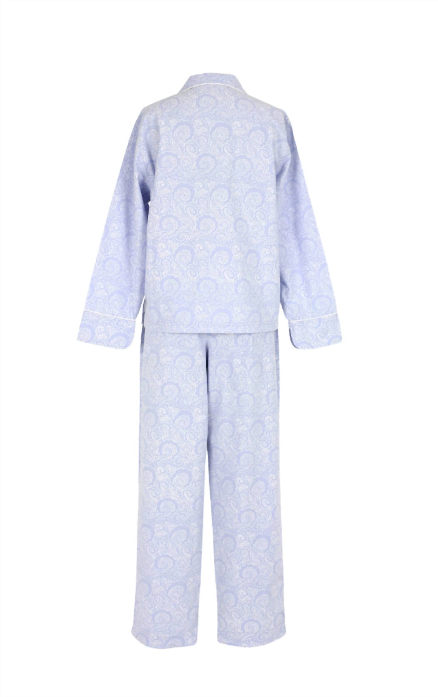 Needham Lane - Women's Sadie Cotton Poplin Long Sleeve Pajama Set