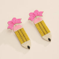 Lilla Haven - Women's Beaded Pencil Earrings