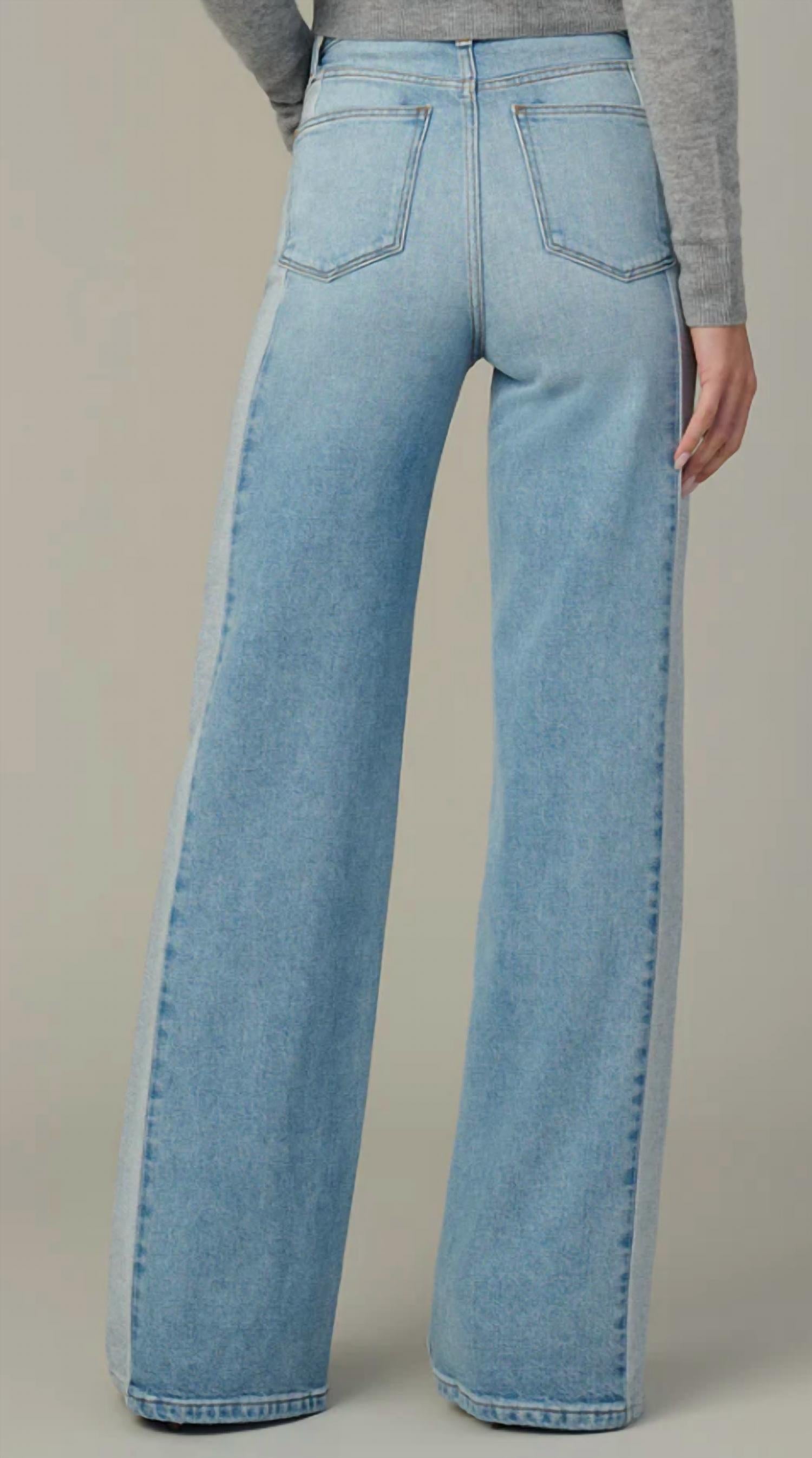 Joe'S Jeans - Mia Pieced Two Tone Wide Leg Jeans