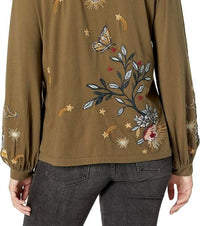Johnny Was - Selah Cuffed Puff Sleeve Tee Blouse