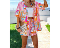 Willows - Festival Print Tie Top and Shorts Set