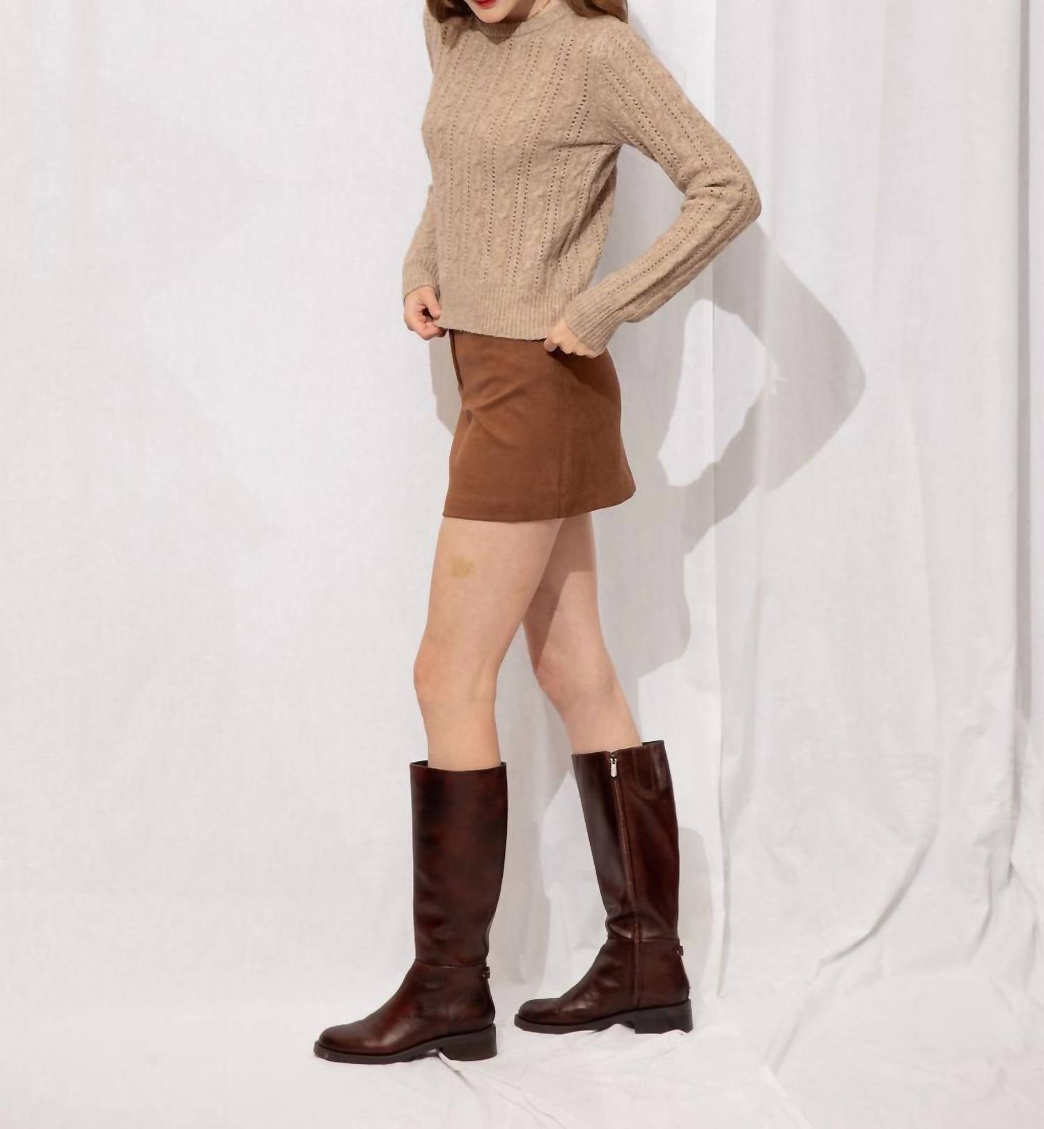 Dress Forum - Calista Cable Knit Sweater