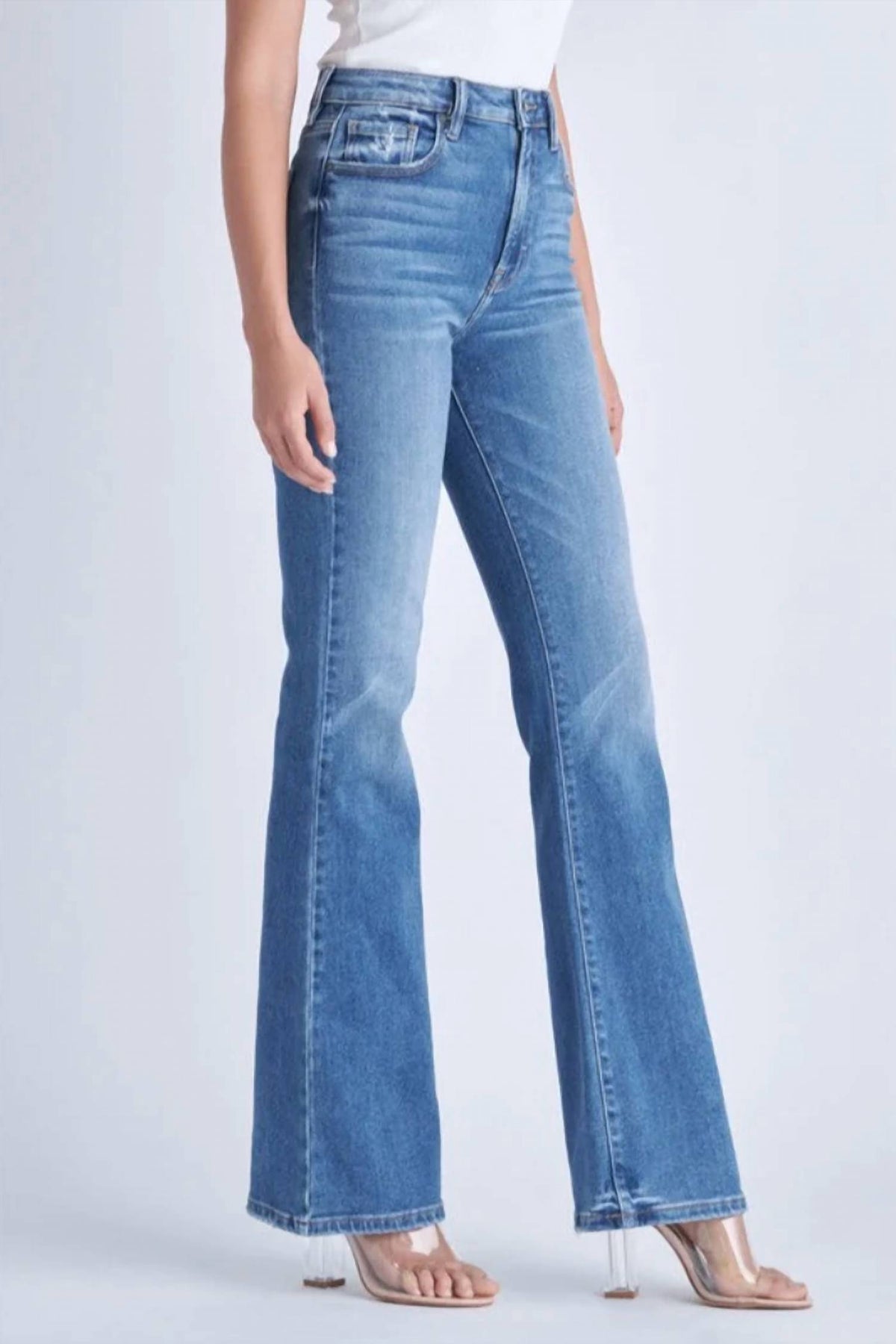 Hidden - High-rise Flared Jeans