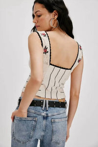 Free People - Knit Rose Bud Top