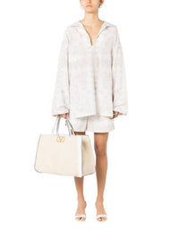 Valentino - Geometric Print Drawstring Shorts