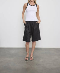 Enza Costa - LINEN BERMUDA SHORT