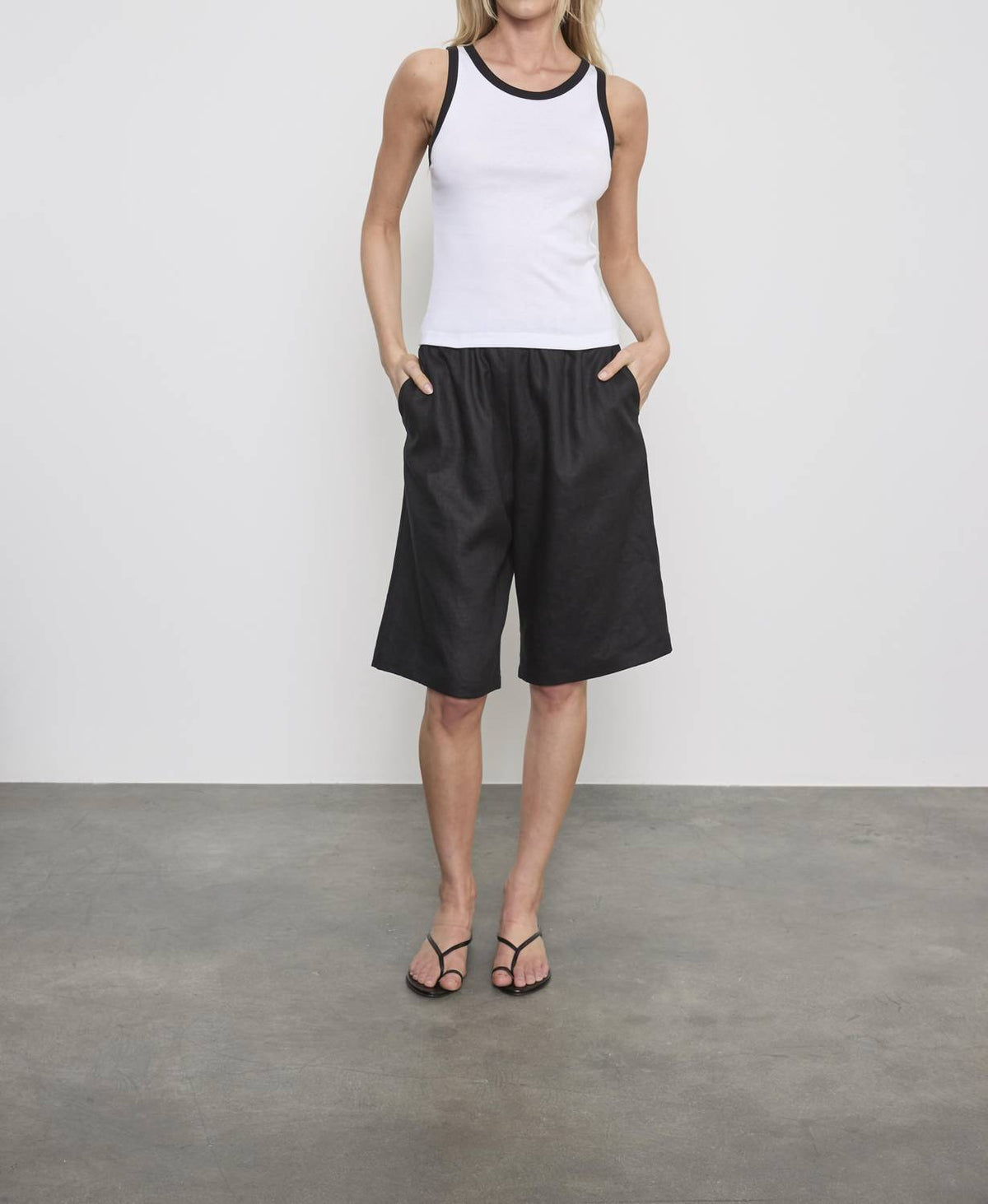 Enza Costa - LINEN BERMUDA SHORT