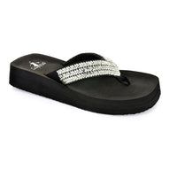 Corkys Footwear - Women's Donna Clear Rhinestone Flip Flop