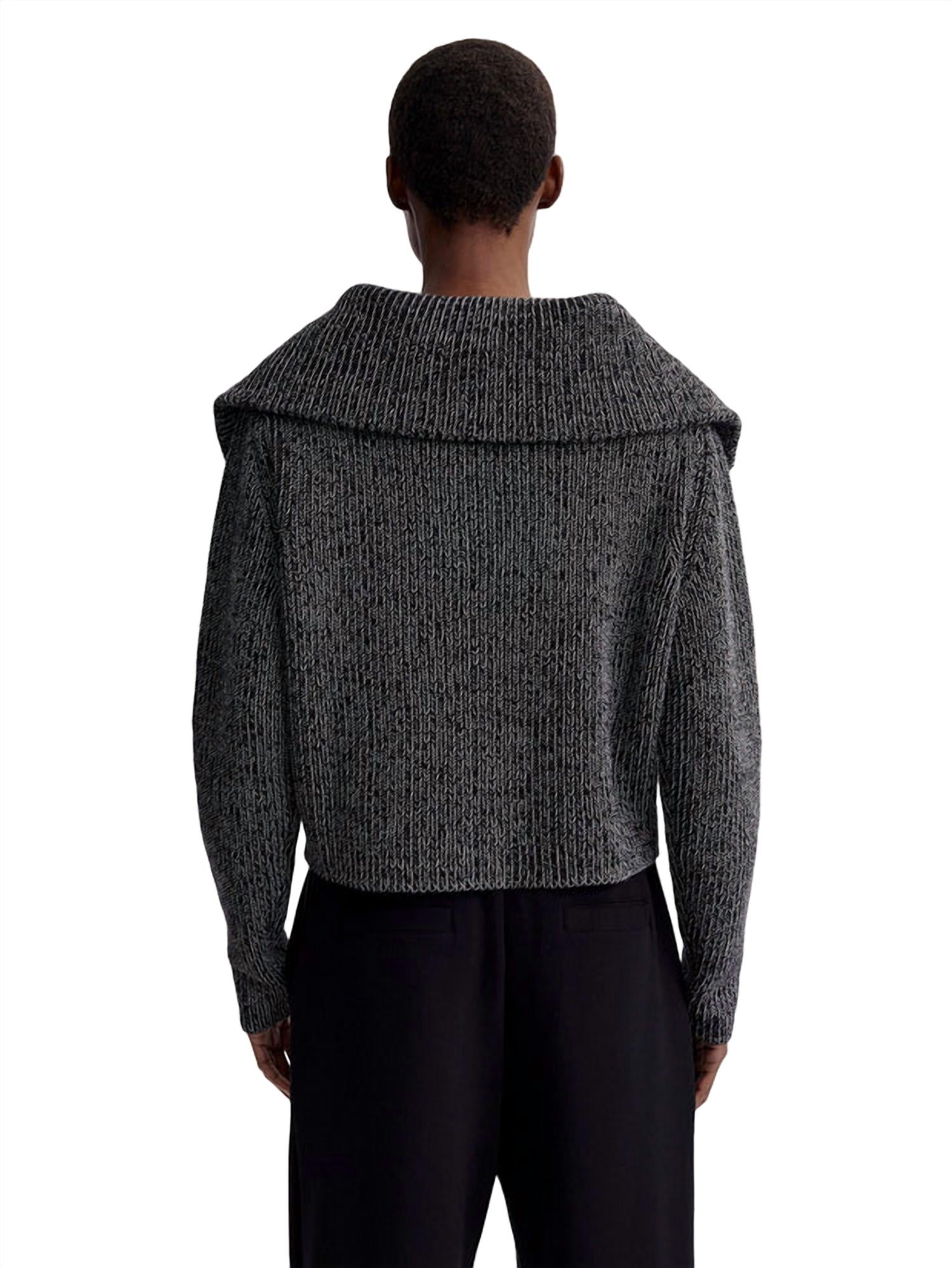ELISE HALF ZIP KNIT SWEATER