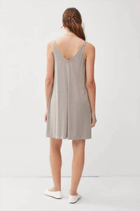 Be Cool - Ribbed V-neck Knit Mini Dress
