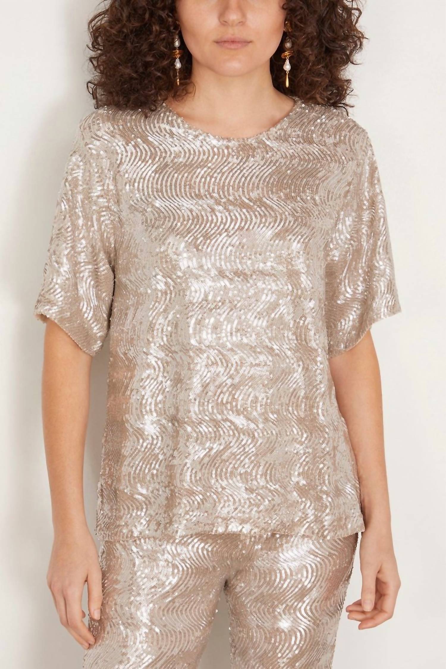Forte Forte - La Danza Del Mare Sequins T-shirt