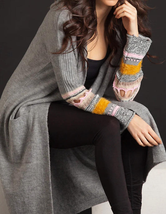 French Kyss - Long Cardigan With Hood