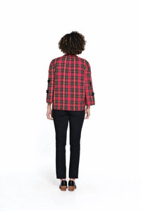 Tru Luxe - Applique Tie Neck Top