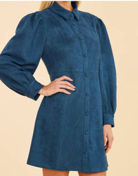 Dolce Cabo - Faux Suede Tailored Dress